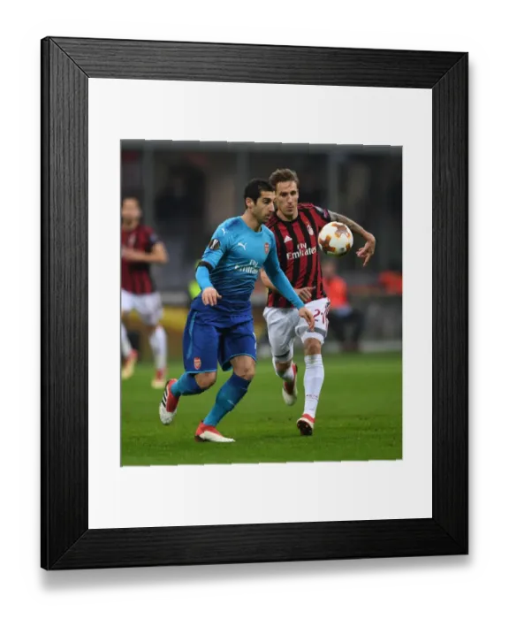 Framed Print : Mkhitaryan vs Biglia: Battle in the Europa League - AC Milan vs Arsenal Framed Print : Mkhitaryan vs Biglia: Battle in the Europa League - AC Milan vs Arsenal