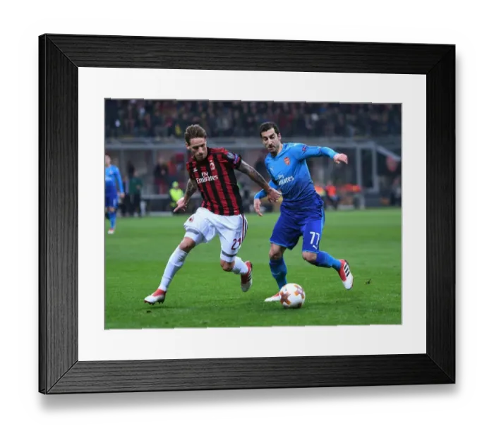 Framed Print : Mkhitaryan vs Biglia: Battle in the Europa League - Arsenal vs AC Milan Framed Print : Mkhitaryan vs Biglia: Battle in the Europa League - Arsenal vs AC Milan