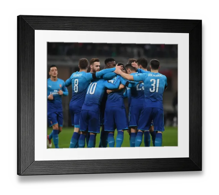 Framed Print : Mkhitaryan Strikes First: Arsenal Ahead in Europa League Battle vs AC Milan Framed Print : Mkhitaryan Strikes First: Arsenal Ahead in Europa League Battle vs AC Milan