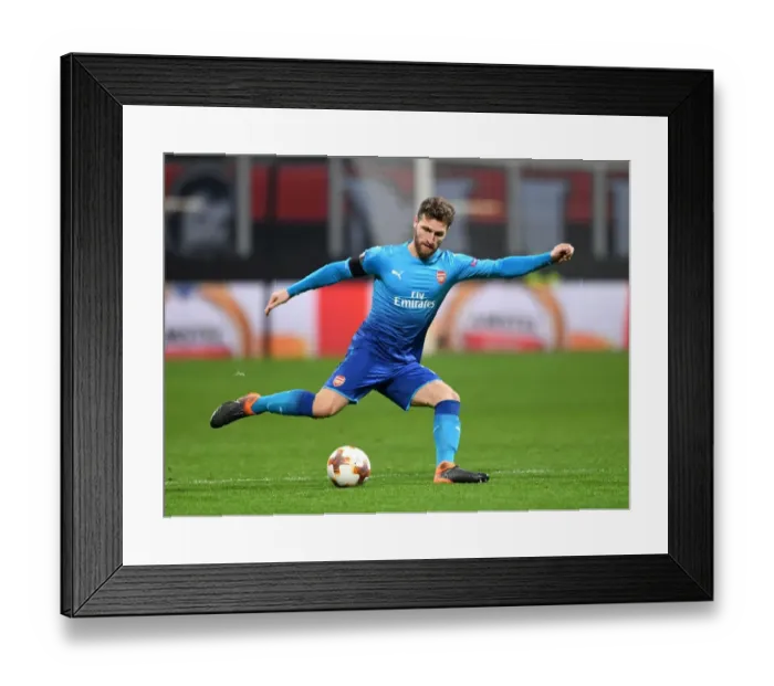Framed Print : Mustafi's Determination: Arsenal Star Ready for AC Milan Europa League Battle Framed Print : Mustafi's Determination: Arsenal Star Ready for AC Milan Europa League Battle