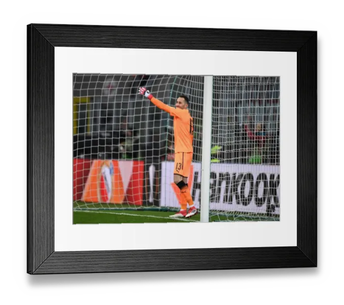 Framed Print : David Ospina in Action: Arsenal vs. AC Milan, UEFA Europa League 2018 Framed Print : David Ospina in Action: Arsenal vs. AC Milan, UEFA Europa League 2018