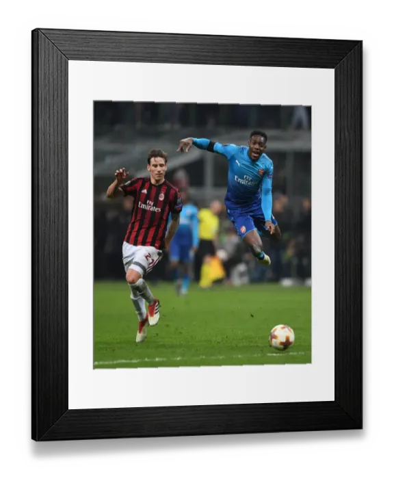 Framed Print : Clash of Titans: Welbeck vs. Biglia - AC Milan vs. Arsenal, UEFA Europa League 2018 Framed Print : Clash of Titans: Welbeck vs. Biglia - AC Milan vs. Arsenal, UEFA Europa League 2018