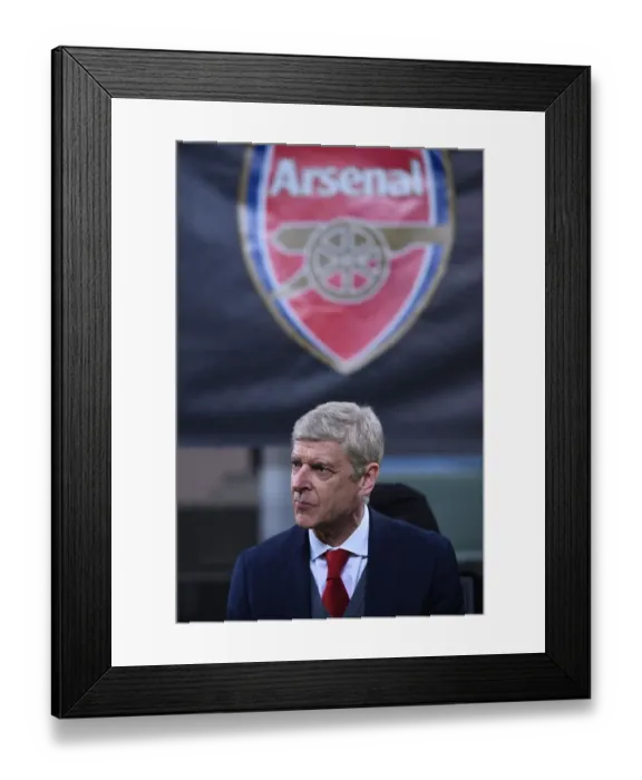 Framed Print : Arsene Wenger Faces Off Against AC Milan in Europa League Showdown (2017-18)