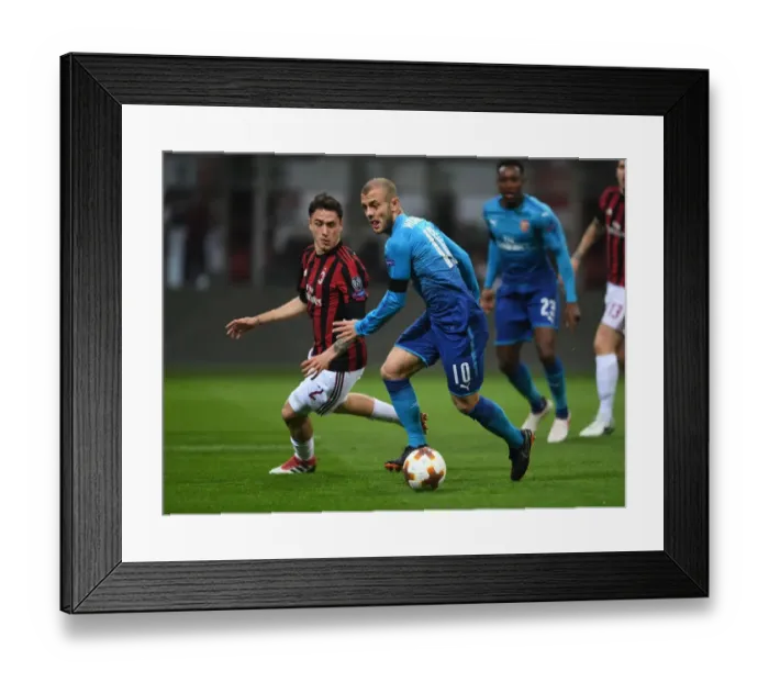 Framed Print : Jack Wilshere Outmaneuvers Davide Calabria: Arsenal vs AC Milan, UEFA Europa League 2018 Framed Print : Jack Wilshere Outmaneuvers Davide Calabria: Arsenal vs AC Milan, UEFA Europa League 2018