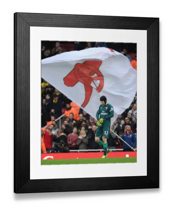 Framed Print : Petr Cech: Arsenal's Unyielding Guardian (Arsenal v Watford, 2017-18)