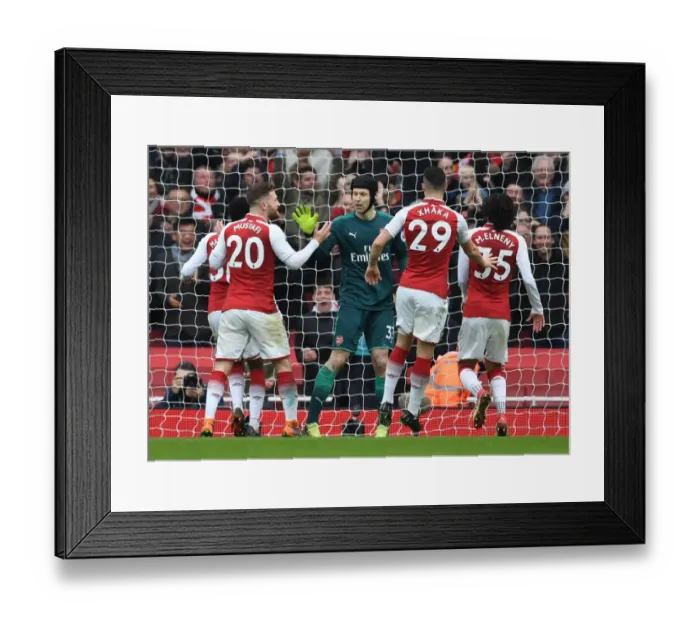 Framed Print : Arsenal's Petr Cech Saves Penalty in Exciting Arsenal v Watford Match