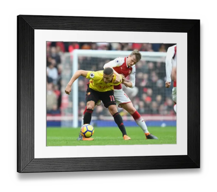 Framed Print : Arsenal's Rob Holding Clashes with Richarlison in Intense Premier League Battle Framed Print : Arsenal's Rob Holding Clashes with Richarlison in Intense Premier League Battle
