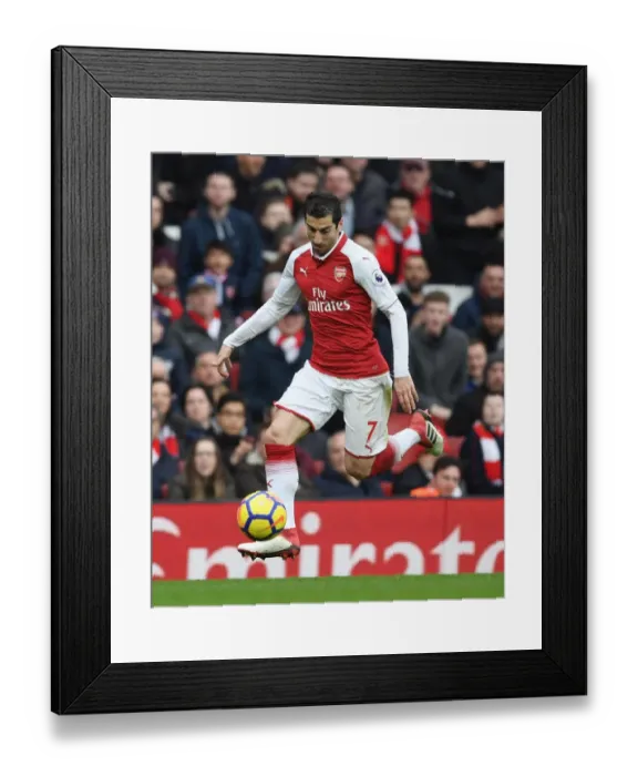Framed Print : Mkhitaryan Shines: Arsenal vs. Watford, Premier League 2017-18