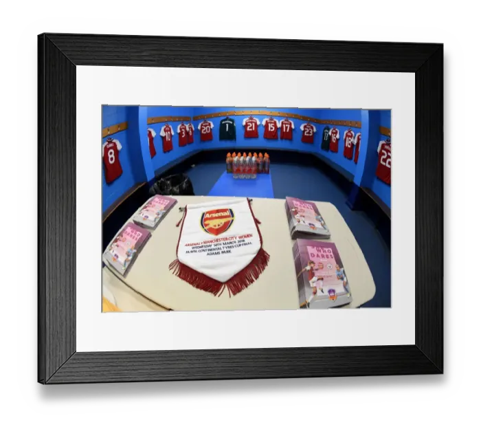 Framed Print : Arsenal Women's Unity: Pre-Match Huddle in Continentaal Cup Final Dressing Room (vs. Manchester City Ladies) Framed Print : Arsenal Women's Unity: Pre-Match Huddle in Continentaal Cup Final Dressing Room (vs. Manchester City Ladies)