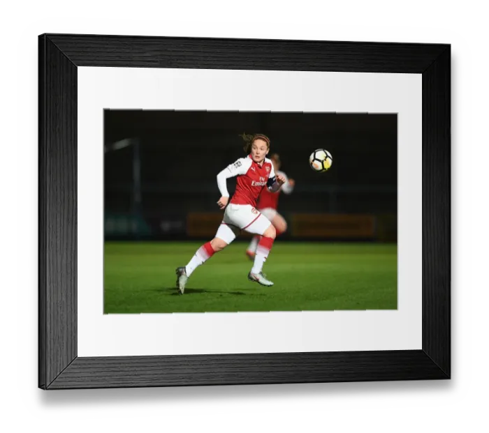 Framed Print : Kim Little in Action: Arsenal Women's Thrilling Showdown against Manchester City Ladies in the Continental Cup Final