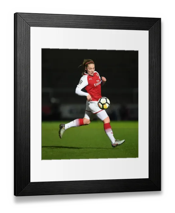 Framed Print : Kim Little in Action: Arsenal Women's Battle against Manchester City Ladies in Continental Cup Final
