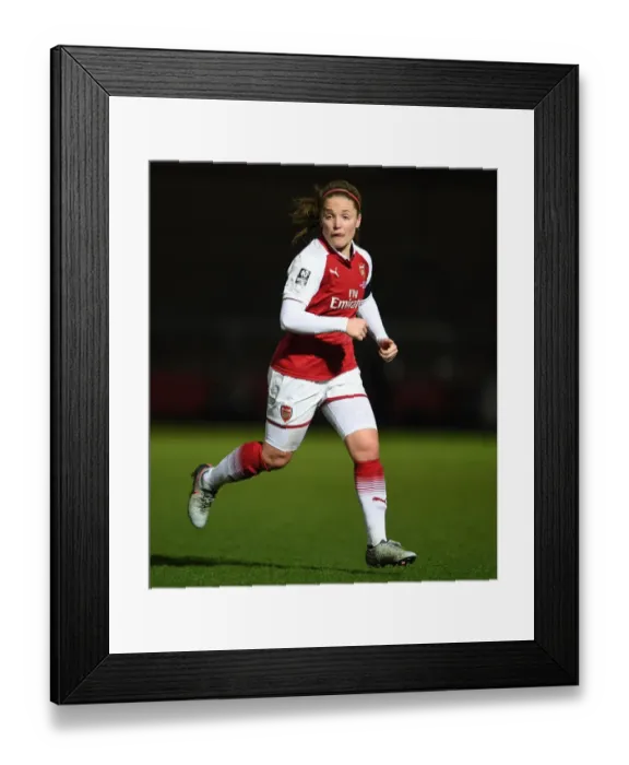 Framed Print : Arsenal's Kim Little Fights for Victory in Continental Cup Final against Manchester City Ladies