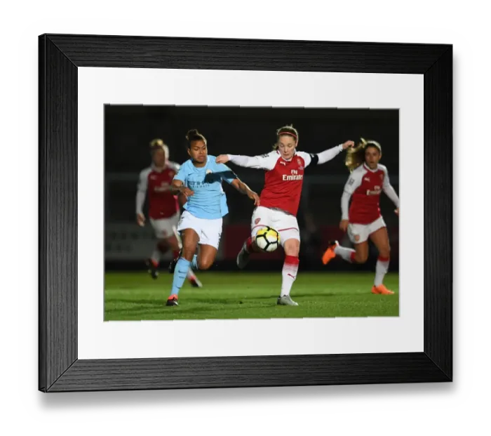 Framed Print : Clash of Titans: Kim Little vs. Nikita Parris - FA Women's Continental Cup Final Showdown