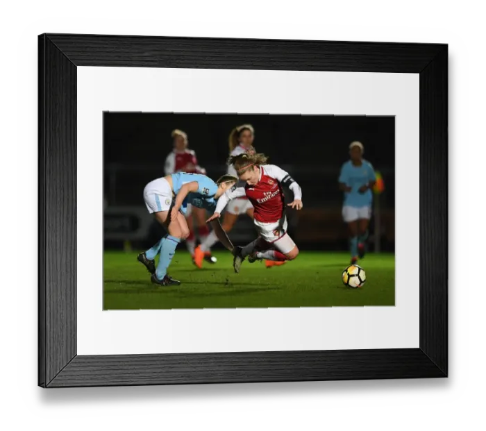Framed Print : Clash of Titans: Kim Little vs. Keira Walsh in the FA Women's Continental Cup Final