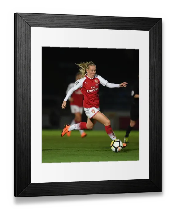 Framed Print : Beth Mead in Action: Arsenal Women's Battle against Manchester City Ladies in Continental Cup Final