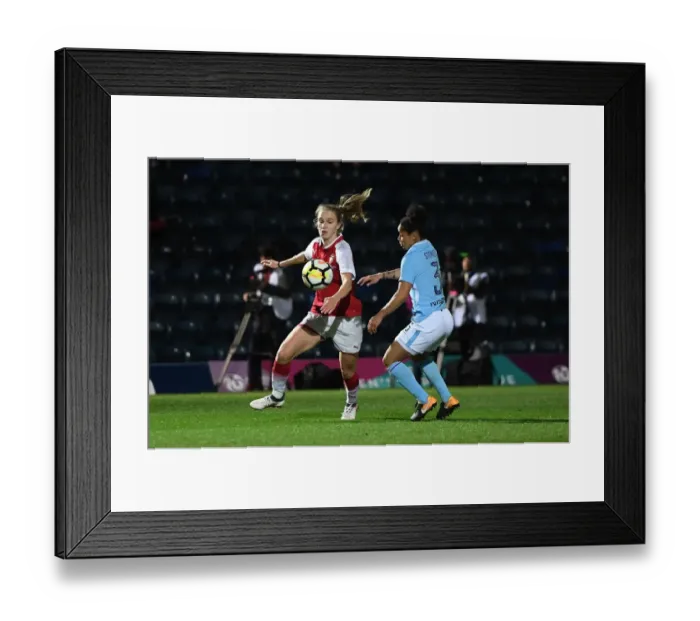 Framed Print : Vivianne Miedema Scores the Winning Goal: Arsenal Women Secure Continental Cup Victory over Manchester City Ladies Framed Print : Vivianne Miedema Scores the Winning Goal: Arsenal Women Secure Continental Cup Victory over Manchester City Ladies