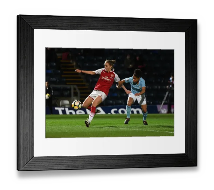 Framed Print : Vivianne Miedema Scores for Arsenal Women against Manchester City Ladies in Continental Cup Final
