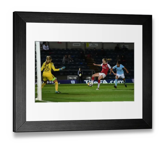 Framed Print : Vivianne Miedema Scores the Winner: Arsenal Women vs Manchester City Ladies, Continental Cup Final Framed Print : Vivianne Miedema Scores the Winner: Arsenal Women vs Manchester City Ladies, Continental Cup Final