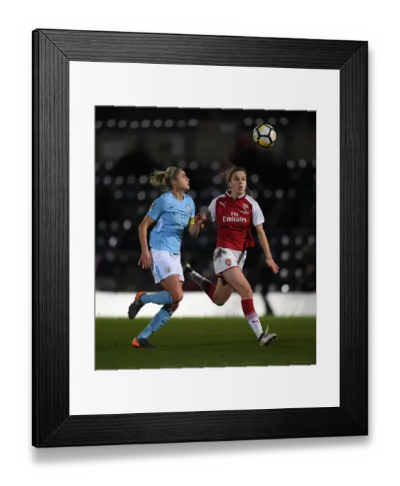 Framed Print : Clash of Titans: Miedema vs. Houghton in the FA Women's Continental Cup Final Framed Print : Clash of Titans: Miedema vs. Houghton in the FA Women's Continental Cup Final