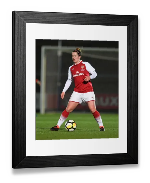 Framed Print : Emma Mitchell Faces Off Against Manchester City Ladies in Continental Cup Final