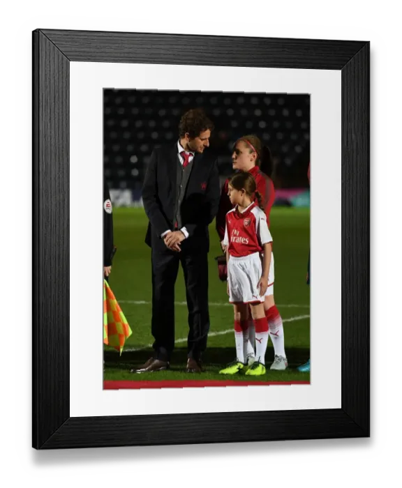 Framed Print : Arsenal Women's Manager Joe Montemurro Consults with Kim Little Before Continental Cup Final vs. Manchester City Framed Print : Arsenal Women's Manager Joe Montemurro Consults with Kim Little Before Continental Cup Final vs. Manchester City
