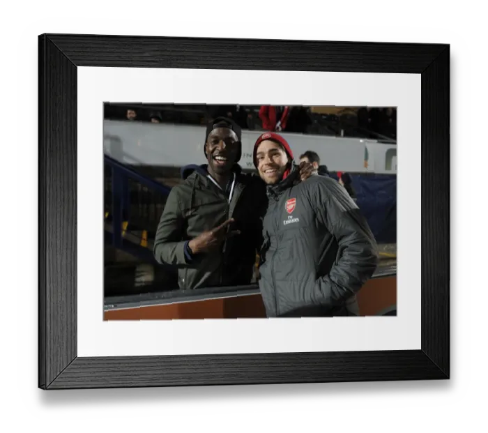 Framed Print : Arsenal fitness coaches Ivan Mukandi and Caibre O Caireallain