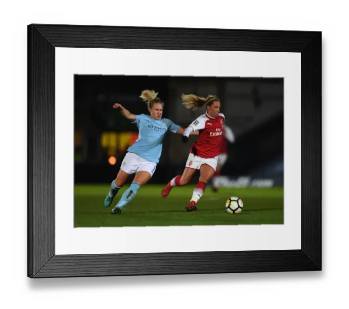 Framed Print : Showdown in High Wycombe: Nobbs vs. Christiansen Battle for Arsenal Women's Continental Cup Framed Print : Showdown in High Wycombe: Nobbs vs. Christiansen Battle for Arsenal Women's Continental Cup