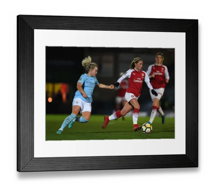 Framed Print : Nobbs vs Christiansen: A Clash of Titans in the Arsenal vs Manchester City Women's Continental Cup Final Framed Print : Nobbs vs Christiansen: A Clash of Titans in the Arsenal vs Manchester City Women's Continental Cup Final
