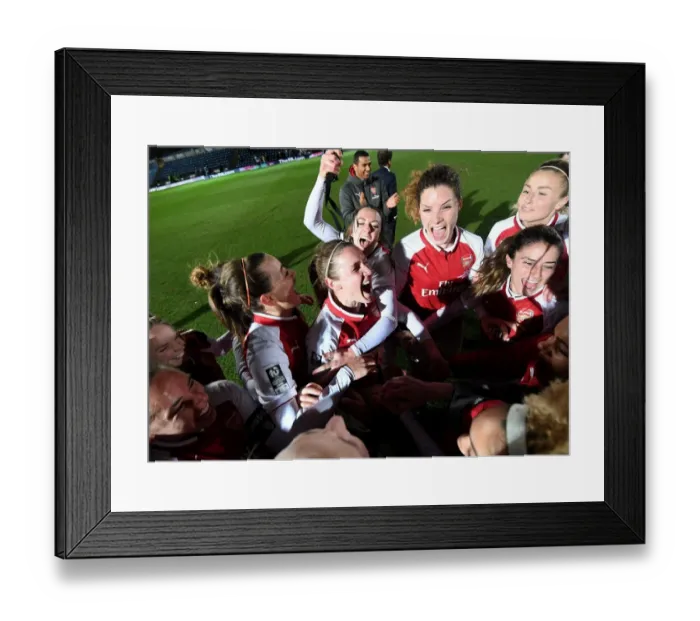 Framed Print : Arsenal Women Celebrate Continental Cup Victory: McCabe, O'Reilly, Janssen Lift the Trophy Framed Print : Arsenal Women Celebrate Continental Cup Victory: McCabe, O'Reilly, Janssen Lift the Trophy