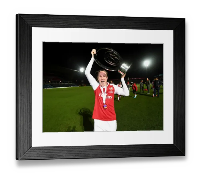 Framed Print : Heather O'Reilly Celebrates Arsenal Women's Continental Cup Victory over Manchester City Ladies Framed Print : Heather O'Reilly Celebrates Arsenal Women's Continental Cup Victory over Manchester City Ladies