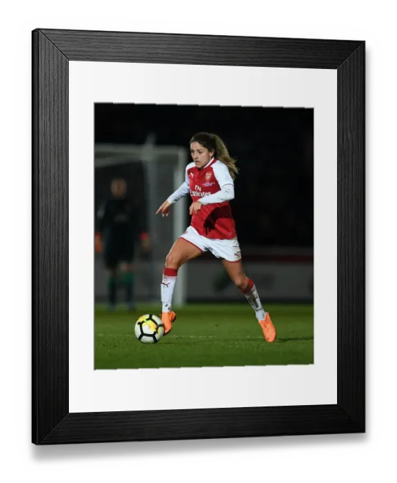 Framed Print : Danielle van de Donk in Action: Arsenal Women vs Manchester City Ladies - Continental Cup Final