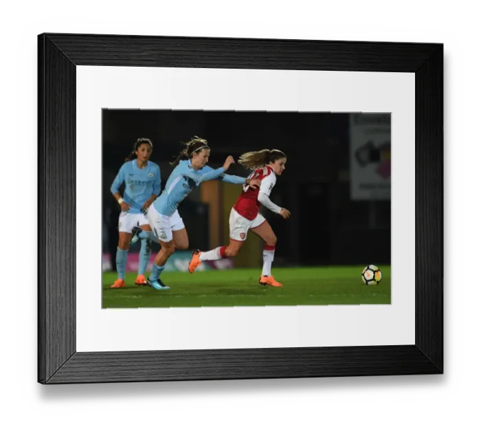 Framed Print : Battle of Midfield Queens: Van de Donk vs. Scott - Arsenal Women vs. Manchester City Ladies Continental Cup Final Framed Print : Battle of Midfield Queens: Van de Donk vs. Scott - Arsenal Women vs. Manchester City Ladies Continental Cup Final
