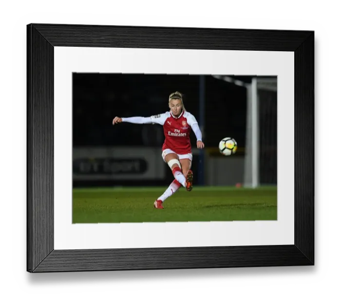Framed Print : Arsenal's Leah Williamson Faces Manchester City Ladies in Continental Cup Final
