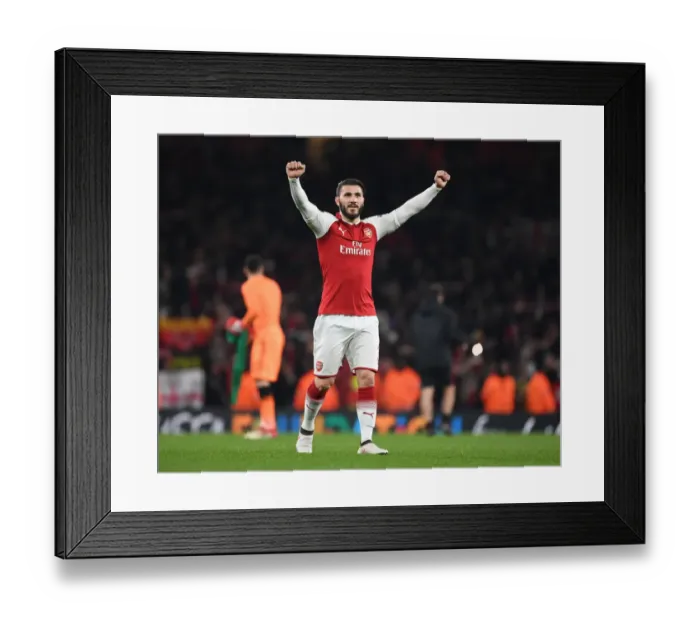 Framed Print : Sead Kolasinac's Euphoric Moment: Arsenal's Europa League Triumph over AC Milan (2018) Framed Print : Sead Kolasinac's Euphoric Moment: Arsenal's Europa League Triumph over AC Milan (2018)
