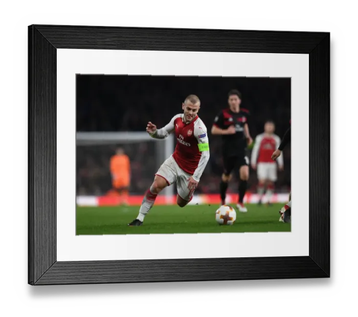 Framed Print : Jack Wilshere in Action: Arsenal vs AC Milan, UEFA Europa League 2018 Framed Print : Jack Wilshere in Action: Arsenal vs AC Milan, UEFA Europa League 2018