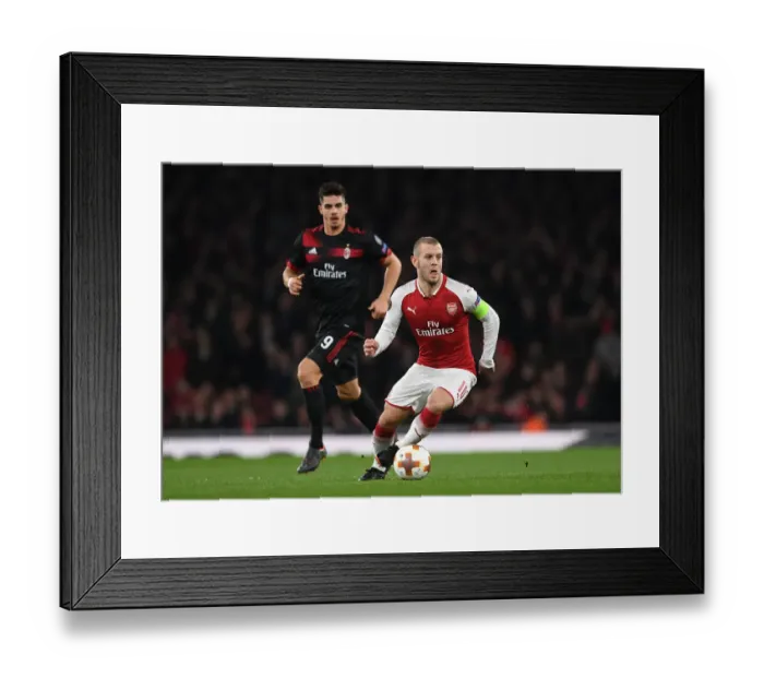 Framed Print : Jack Wilshere in Action: Arsenal vs AC Milan, Europa League 2018 Framed Print : Jack Wilshere in Action: Arsenal vs AC Milan, Europa League 2018