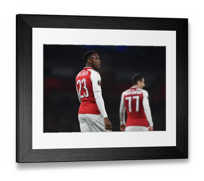 Framed Print : Danny Welbeck in Action: Arsenal vs AC Milan, UEFA Europa League 2018 Framed Print : Danny Welbeck in Action: Arsenal vs AC Milan, UEFA Europa League 2018