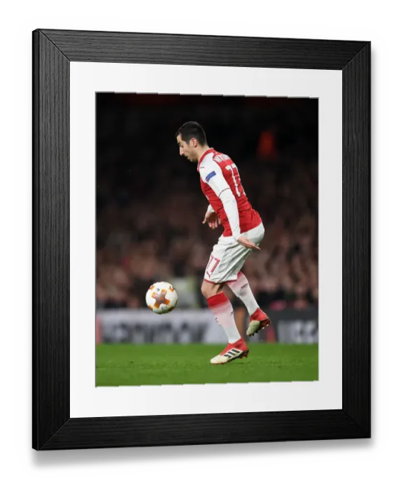 Framed Print : Mkhitaryan Shines: Arsenal vs AC Milan, UEFA Europa League 2018 Framed Print : Mkhitaryan Shines: Arsenal vs AC Milan, UEFA Europa League 2018