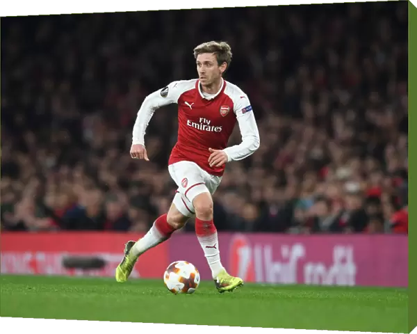 Nacho Monreal in Action: Arsenal vs AC Milan, UEFA Europa League 2018