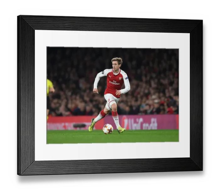 Framed Print : Nacho Monreal in Action: Arsenal vs AC Milan, UEFA Europa League 2018 Framed Print : Nacho Monreal in Action: Arsenal vs AC Milan, UEFA Europa League 2018