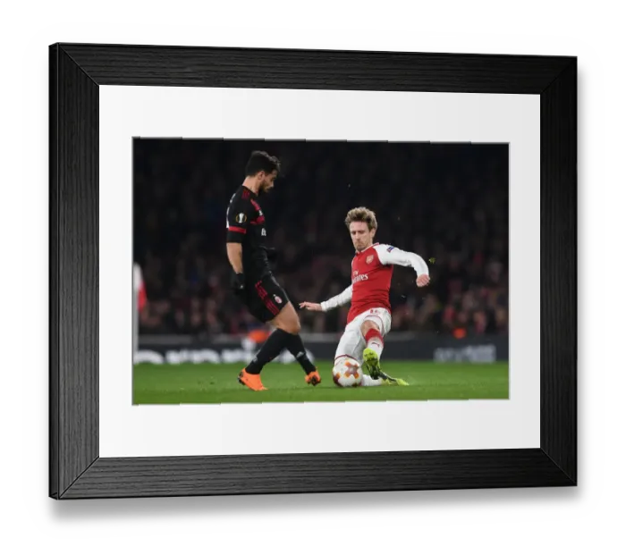 Framed Print : Monreal vs. Suso: Battle at the Emirates - Arsenal vs. AC Milan, UEFA Europa League 2018 Framed Print : Monreal vs. Suso: Battle at the Emirates - Arsenal vs. AC Milan, UEFA Europa League 2018