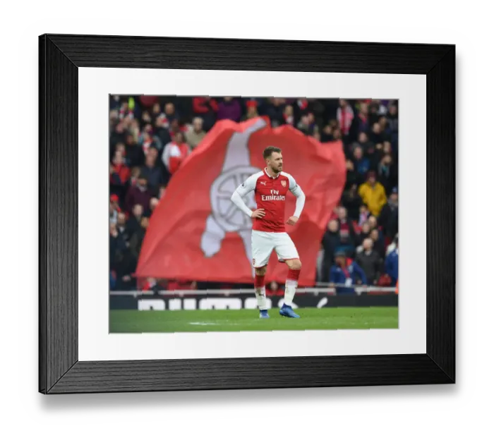 Framed Print : Aaron Ramsey in Action: Arsenal vs Stoke City, Premier League 2017-18 Framed Print : Aaron Ramsey in Action: Arsenal vs Stoke City, Premier League 2017-18