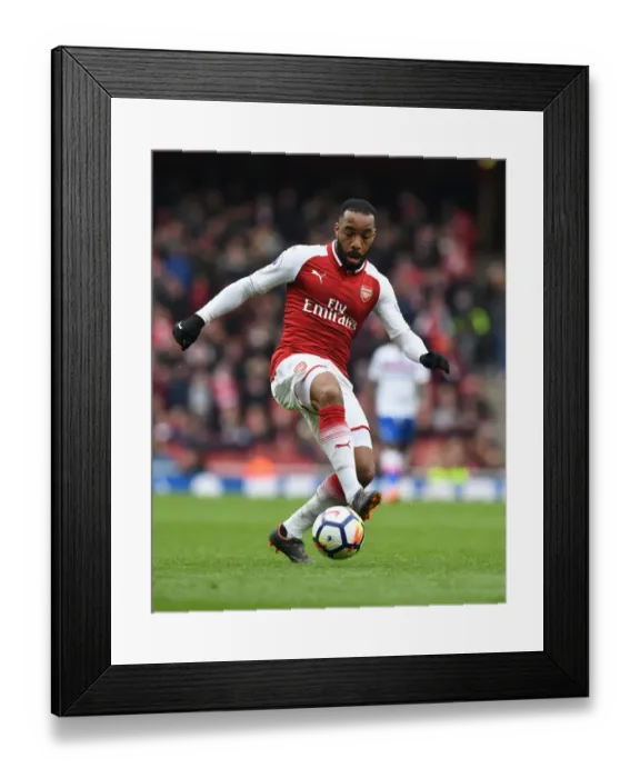 Framed Print : Alex Lacazette in Action: Arsenal vs Stoke City, Premier League 2017-18 Framed Print : Alex Lacazette in Action: Arsenal vs Stoke City, Premier League 2017-18