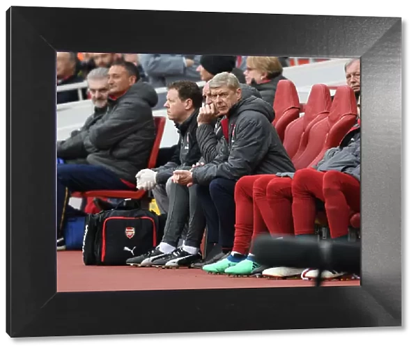 Arsene Wenger Leading Arsenal Against Stoke City in the Premier League