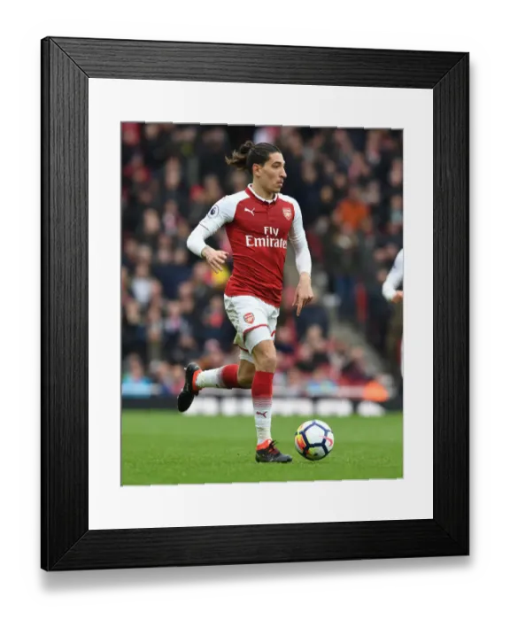 Framed Print : Hector Bellerin: Arsenal's Defensive Force Against Stoke City, Premier League 2017-18 Framed Print : Hector Bellerin: Arsenal's Defensive Force Against Stoke City, Premier League 2017-18
