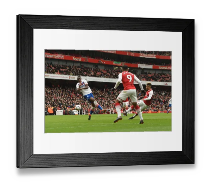 Framed Print : Arsenal's Aubameyang Scores Brace in Premier League Win over Stoke City Framed Print : Arsenal's Aubameyang Scores Brace in Premier League Win over Stoke City