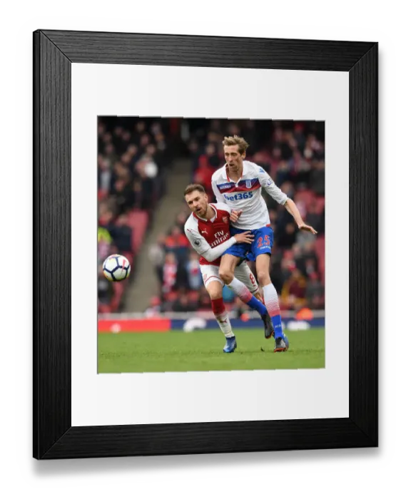 Framed Print : Ramsey vs. Crouch: A Football Rivalry at the Emirates - Arsenal vs. Stoke City (April 2018) Framed Print : Ramsey vs. Crouch: A Football Rivalry at the Emirates - Arsenal vs. Stoke City (April 2018)