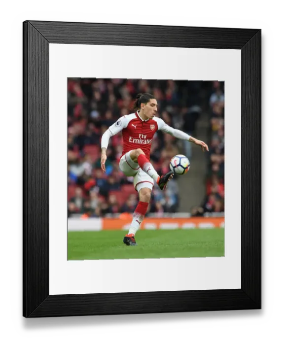 Framed Print : Hector Bellerin in Action: Arsenal vs Stoke City, Premier League 2017-18