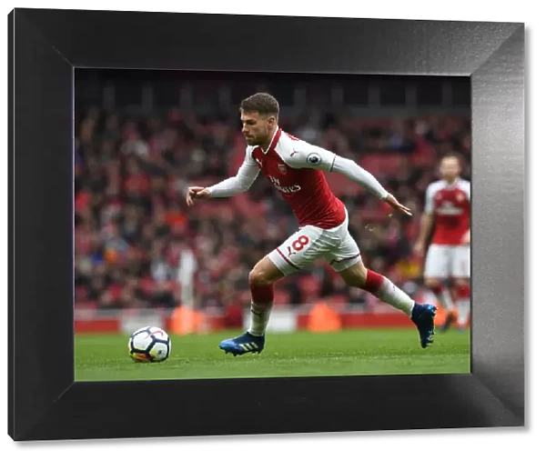 Aaron Ramsey in Action: Arsenal vs Stoke City, Premier League 2017-18