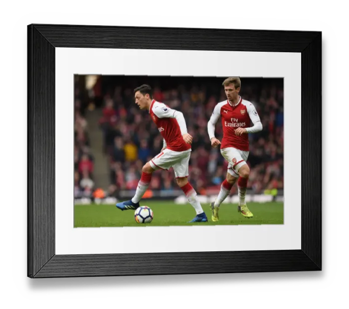 Framed Print : Mesut Ozil and Nacho Monreal in Action: Arsenal vs Stoke City, Premier League 2017-18 Framed Print : Mesut Ozil and Nacho Monreal in Action: Arsenal vs Stoke City, Premier League 2017-18